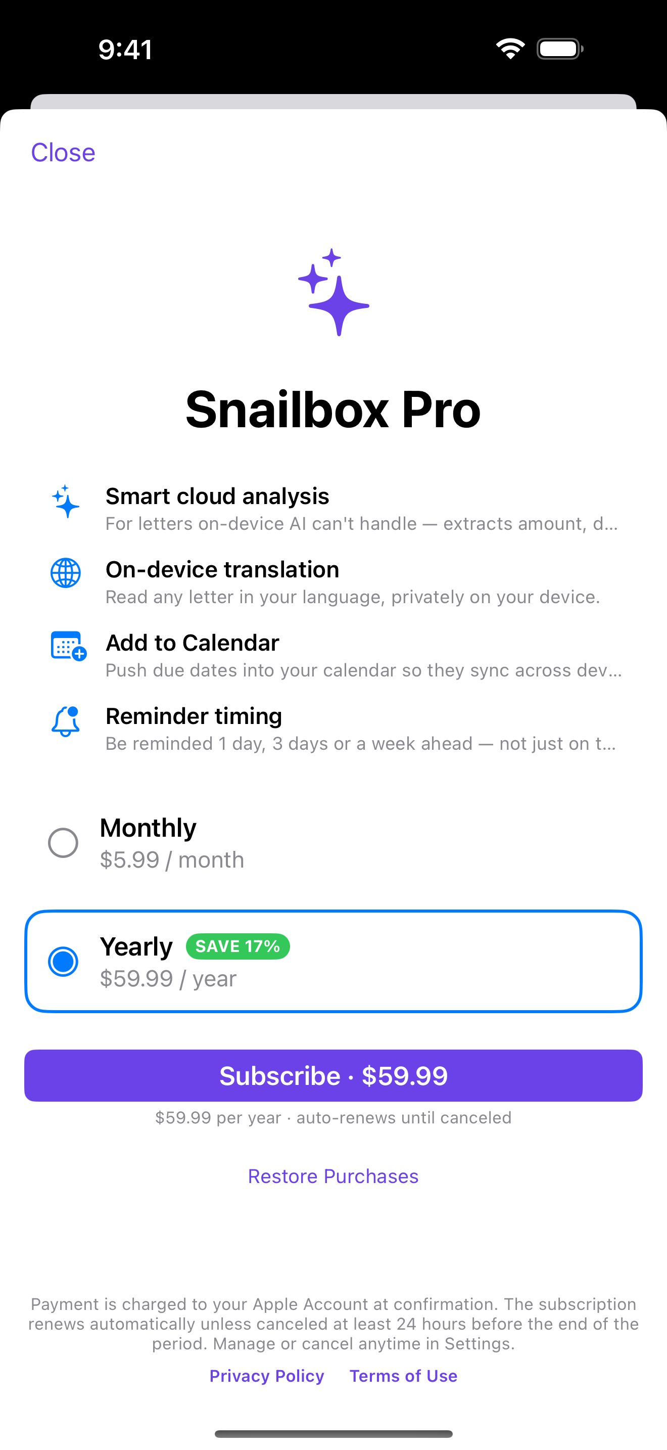 Snailbox Pro: cloud analysis, translation, and more
